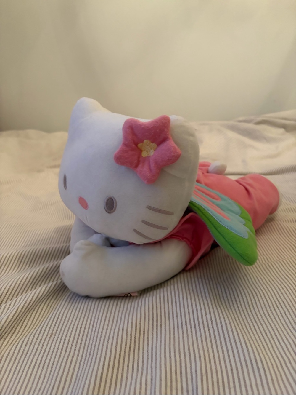 Sanrio Pink Hello Kitty Fairy Butterfly Plush Pillow from 2008